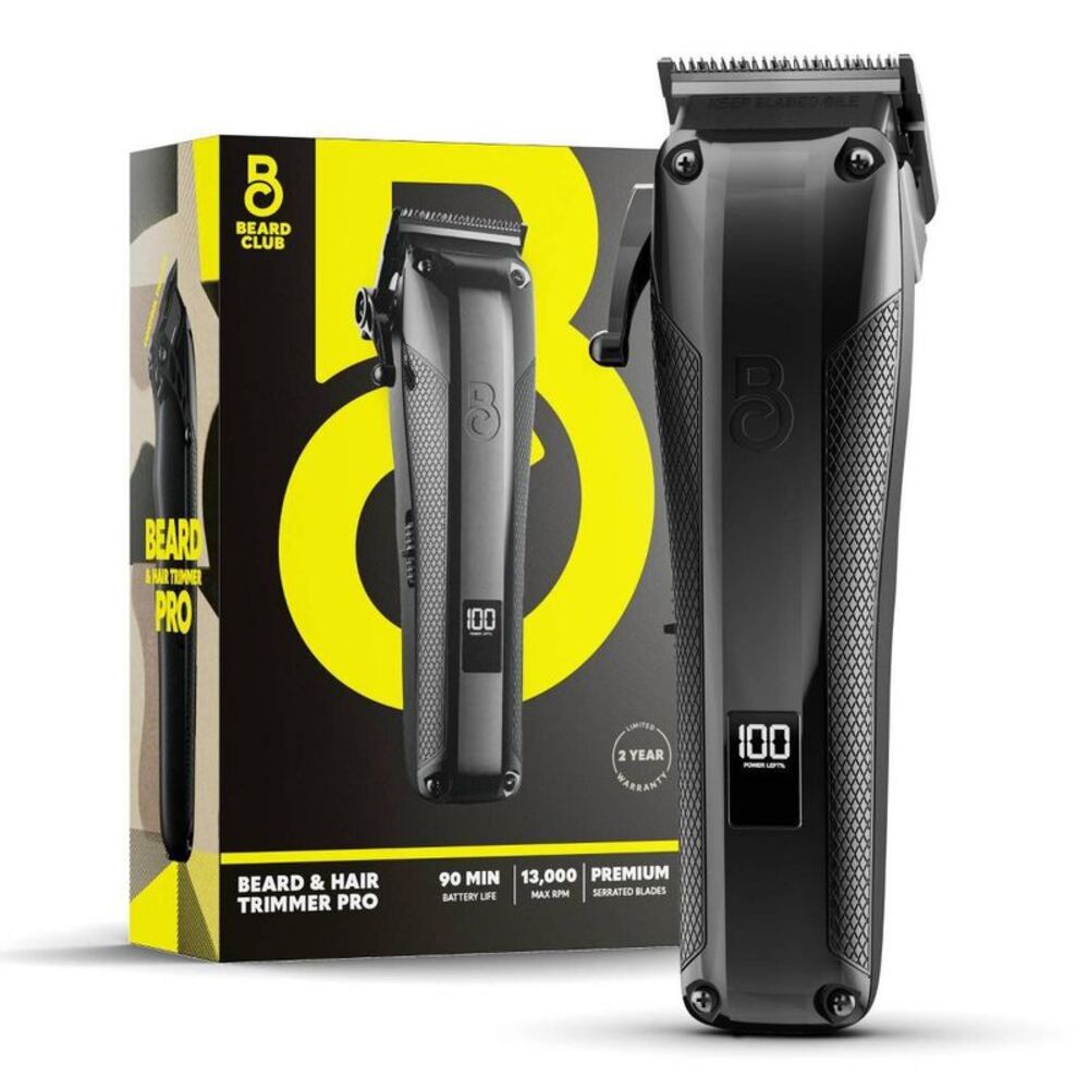 Beard Club Men's Electric Cordless Rechargeable High Power Beard & Hair Pro